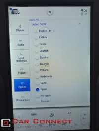 ford sync3 polski lektor polskie wybieranie głosowe