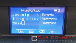 Ford Sync Sony polskie menu język polski