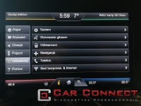 ford sync jezyk polski polskie menu nawigacja